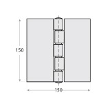 Zawias do spawania  - ZMC 150x150x4,5 DMX - 2