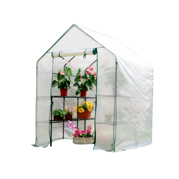 Szklarnia ogrodowa biała domek - 143x143x195 - Canna II Grindi - 1