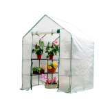 Szklarnia ogrodowa biała domek - 143x143x195 - Canna II Grindi - 1