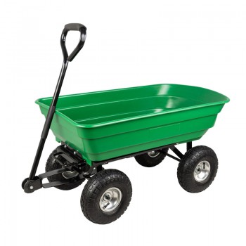 Wózek ogrodowy wywrotka zielony - TGO 1 GRINDI IN THE GARDEN - 1