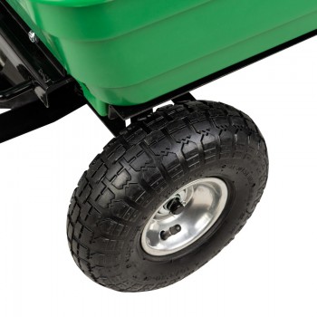 Wózek ogrodowy wywrotka zielony - TGO 1 GRINDI IN THE GARDEN - 9