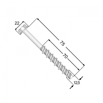 Wkręty do betonu 12,5 mm - PBW 20 szt DMX - 4