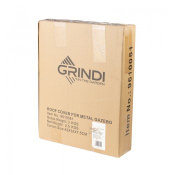 Poszycie zadaszenia do pergoli Naxos 300x300 beżowe Grindi - 3