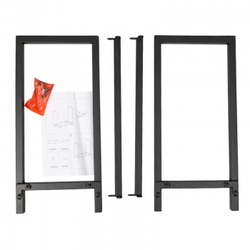 Stojak na drewno kominkowe 61x30x61 - Kayu Grindi - 6