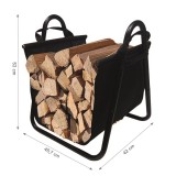 Stojak na drewno kominkowe 45x42x52 - Hout Grindi - 8