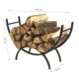 Stojak na drewno kominkowe 91x30x62 - Osisi Grindi - 10