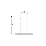 Podstawa parasola 38x105x100 - PDP cynk ogniowy GRUNDLINE - 2