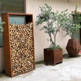 Stojak na drewno kominkowe 80x30x160 - Fusta Grindi - 7