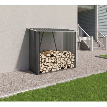 Wiata na drewno kominkowe drewutnia 163x83x154 - Kai I Grindi - 7