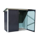 Domek ogrodowy metalowy, szary - Cornus - 112x243x176 Grindi - 3