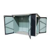 Domek ogrodowy metalowy, szary - Cornus - 112x243x176 Grindi - 4