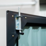 Domek ogrodowy metalowy, szary - Cornus - 112x243x176 Grindi - 5