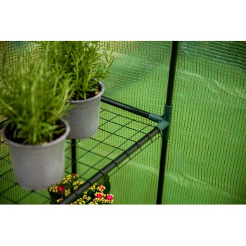 Szklarnia ogrodowa zielona domek - 143x73x195 - Canna I Grindi - 4