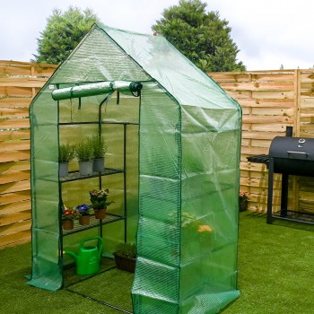 Szklarnia ogrodowa zielona domek - 143x73x195 - Canna I Grindi - 2