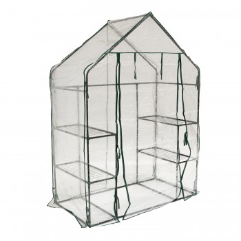 Szklarnia ogrodowa przezroczysta - domek 143x73x195 - Canna I Grindi - 1