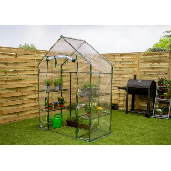 Szklarnia ogrodowa przezroczysta - domek 143x73x195 - Canna I Grindi - 4