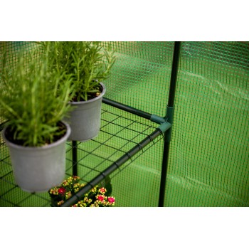 Szklarnia ogrodowa zielona domek - 143x143x195 - Canna II Grindi - 5