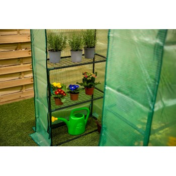 Szklarnia ogrodowa zielona domek - 143x143x195 - Canna II Grindi - 4