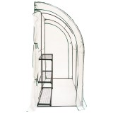 Szklarnia ogrodowa narożna biała - 100x200x215 - Cercis Grindi - 5