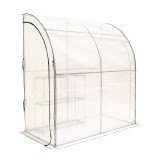 Szklarnia ogrodowa narożna biała - 100x200x215 - Cercis Grindi - 4