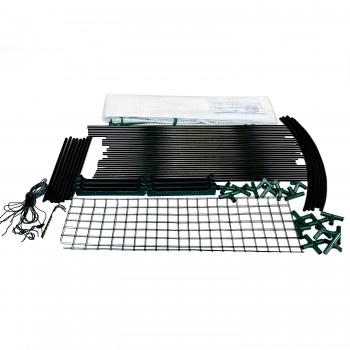 Szklarnia ogrodowa narożna biała - 100x200x215 - Cercis Grindi - 11