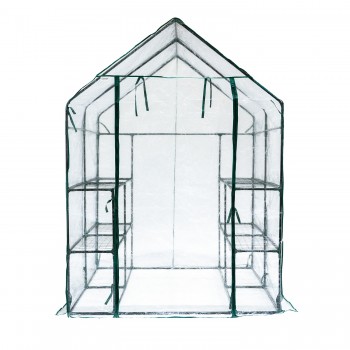 Szklarnia ogrodowa domek przezroczysta - 143x143x195 - Dalia Grindi - 6