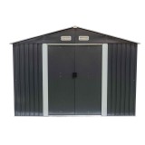 Domek ogrodowy metalowy, szary - Sorbus IV - 303x301x214 Grindi - 3