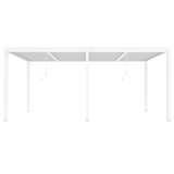 Pergola tarasowa, biała aluminiowa z otwieranym dachem - Kea IV 6x4m Grindi - 13