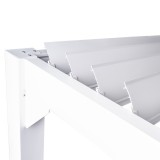 Pergola tarasowa, biała aluminiowa z otwieranym dachem - Kea I 3x4m Grindi - 11