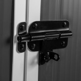 Domek ogrodowy plastikowy, szary - Bellis II -  242x192x239 Grindi - 5