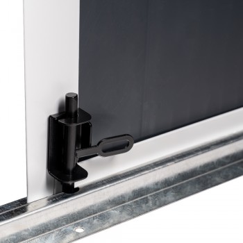 Domek ogrodowy plastikowy, szary - Bellis II -  242x192x239 Grindi - 8