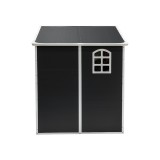 Domek ogrodowy plastikowy, szary - Bellis II -  242x192x239 Grindi - 4