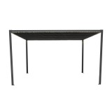 Pergola tarasowa, szara aluminiowa automatyczny dach + LED - Paros I 3x4m Grindi - 3