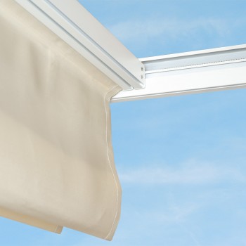 Pergola tarasowa, biała aluminiowa automatyczny dach - Paros I 3x4m Grindi - 7