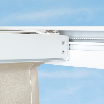Pergola tarasowa, biała aluminiowa automatyczny dach - Paros I 3x4m Grindi - 8