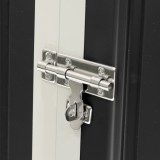 Szafa Schowek ogrodowy metalowy - szary - 173x101x131 - Phlox Grindi - 6