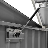 Szafa Schowek ogrodowy metalowy - szary - 173x101x131 - Phlox Grindi - 9