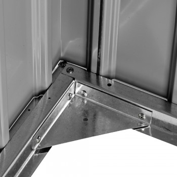 Szafa Schowek ogrodowy metalowy - szary - 173x101x131 - Phlox Grindi - 14