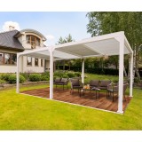 Pergola tarasowa, biała aluminiowa z otwieranym dachem - Kea III 6x3m Grindi - 3