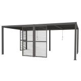 Ścianka żaluzjowa panel do pergoli Kea - szara Grindi - 10