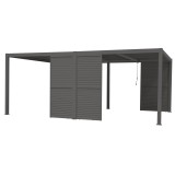 Ścianka żaluzjowa panel do pergoli Kea - szara Grindi - 11