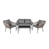 Zestaw mebli ogrodowych ciemny beż - Paga I Grindi - 1