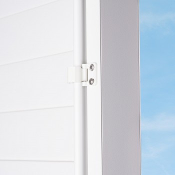 Ścianka żaluzjowa panel do pergoli Kea - biała Grindi - 4