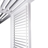 Ścianka żaluzjowa panel do pergoli Kea - biała Grindi - 5