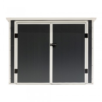 Szafa Schowek ogrodowy plastikowa szara - Cedrus - 198x91x149 Grindi - 3