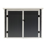 Szafa Schowek ogrodowy plastikowa szara - Cedrus - 198x91x149 Grindi - 3