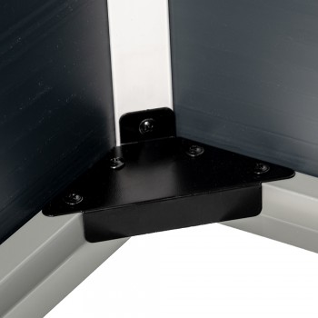 Szafa Schowek ogrodowy plastikowa szara - Cedrus - 198x91x149 Grindi - 6