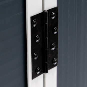 Szafa Schowek ogrodowy plastikowa szara - Cedrus - 198x91x149 Grindi - 7