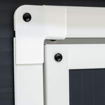 Szafa Schowek ogrodowy plastikowa szara - Cedrus - 198x91x149 Grindi - 8