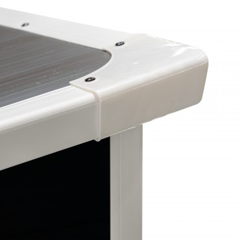 Szafa Schowek ogrodowy plastikowa szara - Cedrus - 198x91x149 Grindi - 10